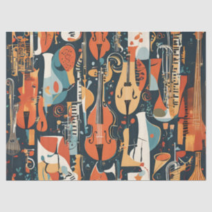 Whimsical Jazz Vibes Tissue Paper