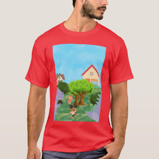 Whimsical Jungle Friends Illustration funny T-Shirt