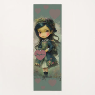 Whimsical Kawaii Fairy Tale Girl Yoga Mat