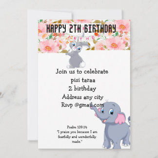 Whimsical Kids Floral Gift Bag | Colourful Birthda Holiday Card