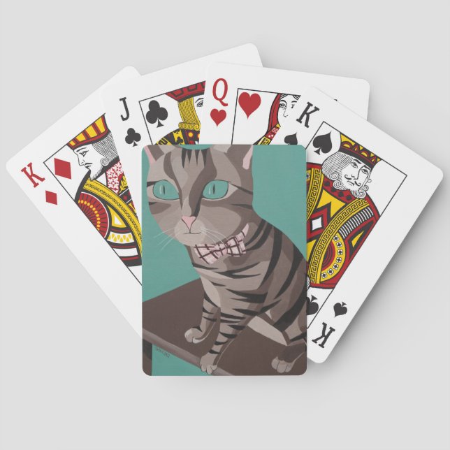 Whimsical Kitty Playing Cards (Back)