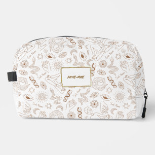 Whimsical Kundalini Yoga Pattern Personalised  Dopp Kit