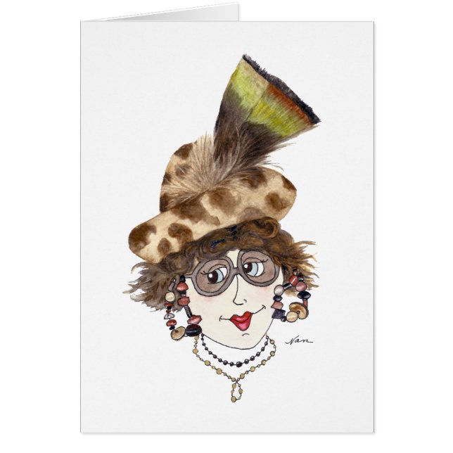 Whimsical Lady with the Right Hat (Front)