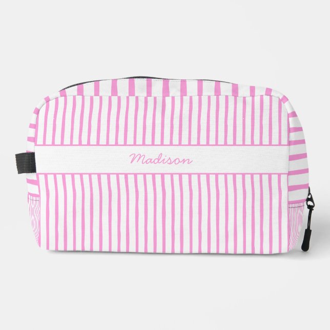Whimsical Last Toast On The Coast Pink Travel Bag (Front)