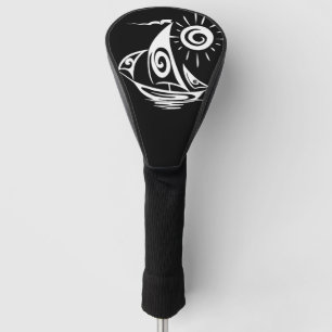 Whimsical Lazy Sailboat Golf Head Cover