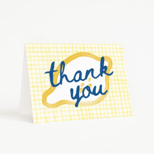 Whimsical Lemon Baby Shower Thank You Card