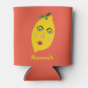 Whimsical Lemon CUSTOMIZE IT Can Cooler