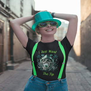 Whimsical Leprechaun Savouring A Brew T-Shirt