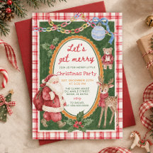 Whimsical Let’s Get Merry Christmas Party