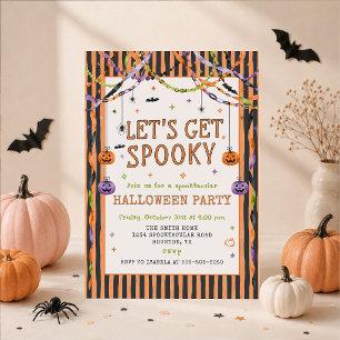 Whimsical Let’s Get Spooky Halloween Party Invitation