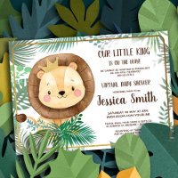 Whimsical Lion Themed Party | Virtual Baby Shower
