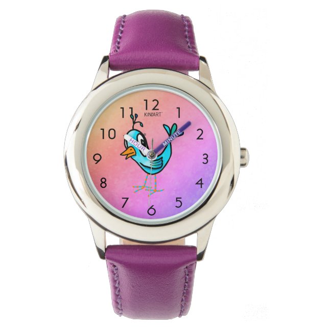 Whimsical Little Bird Watch (Front)