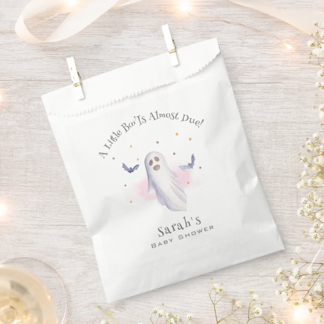 Whimsical Little Boo Halloween Baby Shower Favour Bags (Clipped)