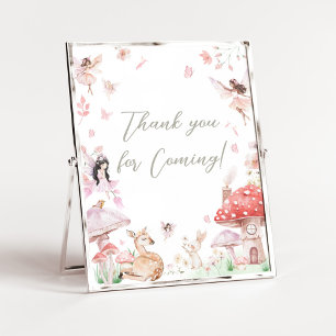 Whimsical Little Fairy Thank you for Coming Poster