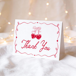 Whimsical Little Sweetheart Baby Shower Thank You Card