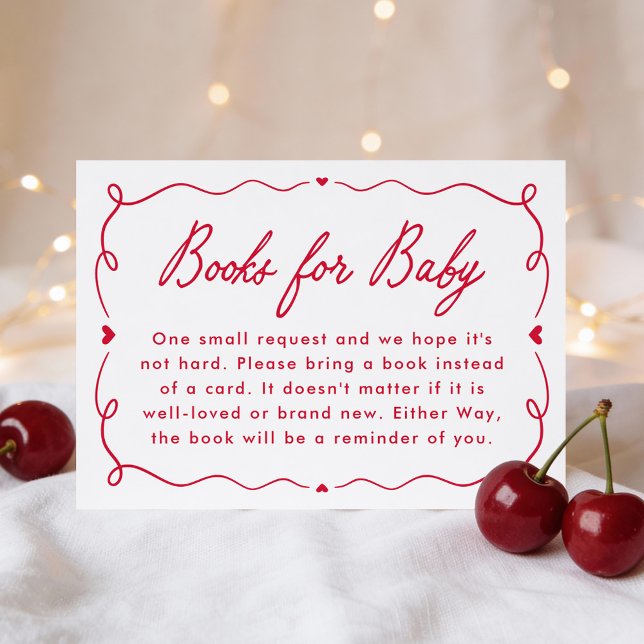 Whimsical Little Sweetheart Books for Baby Enclosure Card (Creator Uploaded)
