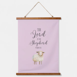 Whimsical Lord is My Shepherd Psalm 23:1 Hanging Tapestry