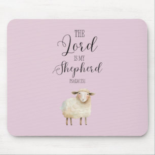Whimsical Lord is My Shepherd Psalm 23:1 Mouse Mat
