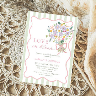 Whimsical Love in Bloom Floral Bridal Shower Invitation