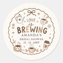 Whimsical Love is Brewing Coffee Bridal Shower