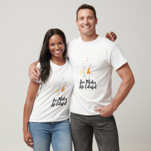 Whimsical Love Stick Figure Art T-Shirt