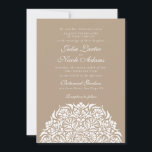 Whimsical Luxury Ivory Floral Style Border Wedding Invitation<br><div class="desc">Beautiful invitations and stationery for special occasions and festivals are available in both physical and digital formats. We can extend any design into matching items such as RSVP cards,  labels,  envelopes,  and more. Customization is available upon request. Looking forward to hearing from you!</div>