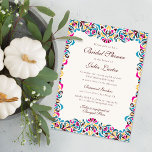 Whimsical Luxury Ivory Floral Style Border Wedding Invitation<br><div class="desc">Beautiful Invitation to celebrate Special occasions and festivals comes with digital and E-invitation as per your request. We would love to replicate our designs to make multiple products like rsvp cards, labels envelopes, and more. Customisation is available for ready to print on request at info@shamaurcreatif@gmail.com Look Forward to hearing from...</div>