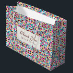Whimsical Luxury Ivory Floral Style Border Wedding Large Gift Bag<br><div class="desc">Beautiful Invitation to celebrate Special occasions and festivals comes with digital and E-invitation as per your request. We would love to replicate our designs to make multiple products like rsvp cards, labels envelopes, and more. Customisation is available for ready to print on request at info@shamaurcreatif@gmail.com. Look Forward to hearing from...</div>