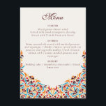 Whimsical Luxury Ivory Floral Style Border Wedding Menu<br><div class="desc">Beautiful Invitation to celebrate Special occasions and festivals comes with digital and E-invitation as per your request. We would love to replicate our designs to make multiple products like rsvp cards, labels envelopes, and more. Customisation is available for ready to print on request at info@shamaurcreatif@gmail.com. Look Forward to hearing from...</div>