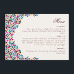 Whimsical Luxury Ivory Floral Style Border Wedding Menu<br><div class="desc">Beautiful Invitation to celebrate Special occasions and festivals comes with digital and E-invitation as per your request. We would love to replicate our designs to make multiple products like rsvp cards, labels envelopes, and more. Customisation is available for ready to print on request at info@shamaurcreatif@gmail.com. Look Forward to hearing from...</div>