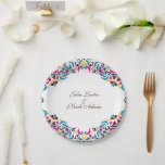 Whimsical Luxury Ivory Floral Style Border Wedding Paper Plate<br><div class="desc">Beautiful Invitation to celebrate Special occasions and festivals comes with digital and E-invitation as per your request. We would love to replicate our designs to make multiple products like rsvp cards, labels envelopes, and more. Customisation is available for ready to print on request at info@shamaurcreatif@gmail.com. Look Forward to hearing from...</div>