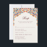 Whimsical Luxury Ivory Floral Style Border Wedding RSVP Card<br><div class="desc">Beautiful Invitation to celebrate Special occasions and festivals comes with digital and E-invitation as per your request. We would love to replicate our designs to make multiple products like rsvp cards, labels envelopes, and more. Customisation is available for ready to print on request at info@shamaurcreatif@gmail.com. Look Forward to hearing from...</div>