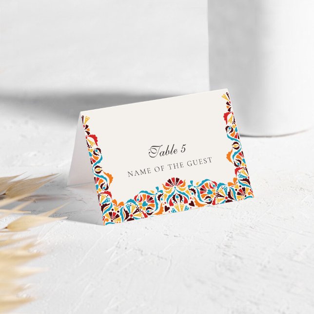 Whimsical Luxury Ivory Floral Style Border Wedding Table Number (Creator Uploaded)