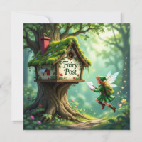 Whimsical Magic Fairy Post Child Party Invitation