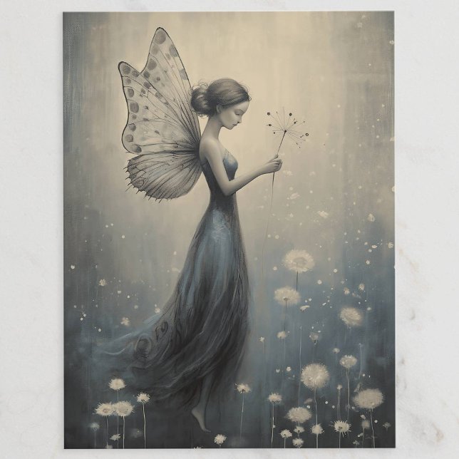 Whimsical Magical Dandelion Fairy  Postcard (Creator Uploaded)