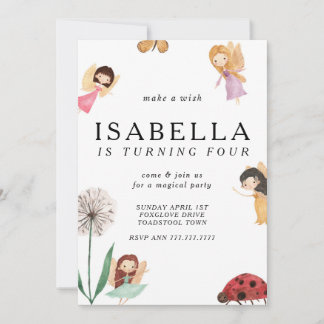 Whimsical Magical Fairy Birthday Invitation