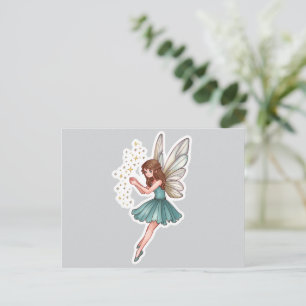 Whimsical Magical Fairy Postcard