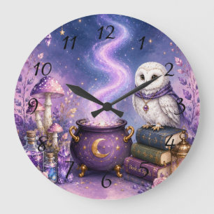 Whimsical Magical Fantasy Large Clock