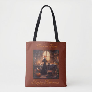 Whimsical Magical Fox Witch trick or treat bag