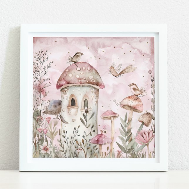 WHIMSICAL MAGICAL MUSHROOM GARDEN POSTER (WHIMSICAL MAGICAL MUSHROOM GARDEN POSTER)