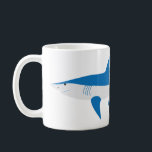 Whimsical Mako Shark Mug<br><div class="desc">Fantastic shark mug for a special young one.  You can easily personalise it with their name or delete the name for a generic shark mug.
The shark was drawn by seriously whimsical artist - dagdart.
www, dagdart.com</div>
