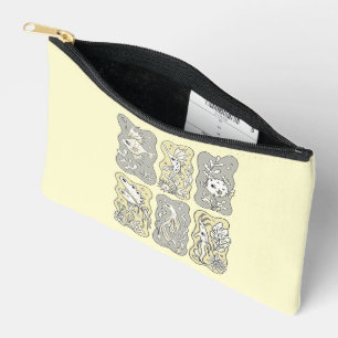 Whimsical Marine Life Pattern Accessory Pouch