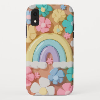 Whimsical Marshmallow Blooms - Vibrant Phone Case