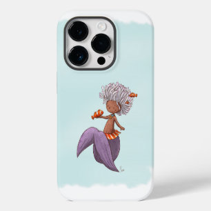 Whimsical Mermaid Clown Fish iPhone 14 Pro Case