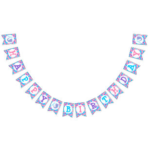 Whimsical Mermaid Tail Happy Birthday Bunting