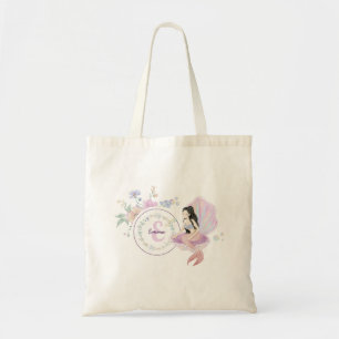 Whimsical Mermaids Monogram Tote Bag