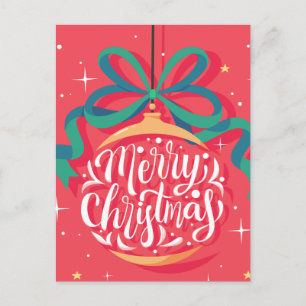 Whimsical Merry Christmas   Christmas Postcard