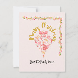 Whimsical Merry Christmas Greeting Card