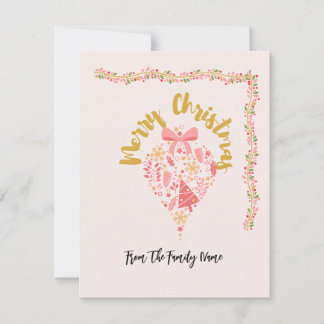 Whimsical Merry Christmas Greeting Card