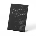 Whimsical Minimal Script | Black Signature Drinks